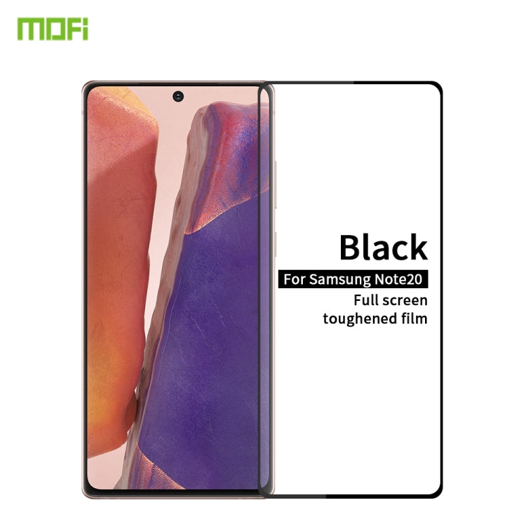 For Samsung Galaxy Note20 MOFI 9H 2.5D Full Screen Tempered Glass Film（Ultrasonic fingerprint unlock）(Black) - Galaxy Note20 Cases by MOFI | Online Shopping South Africa | PMC Jewellery