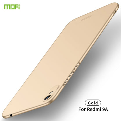 For Xiaomi Redmi 9A MOFI Frosted PC Ultra-thin Hard Case(Gold) - Xiaomi Cases by MOFI | Online Shopping South Africa | PMC Jewellery | Buy Now Pay Later Mobicred