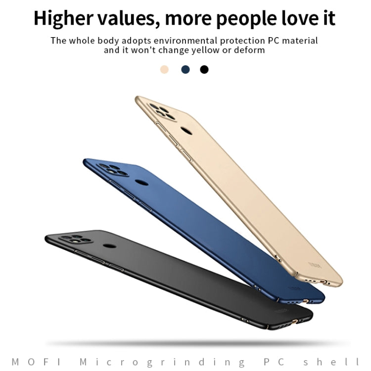 For Xiaomi Redmi 9C MOFI Frosted PC Ultra-thin Hard Case(Gold) - Xiaomi Cases by MOFI | Online Shopping South Africa | PMC Jewellery | Buy Now Pay Later Mobicred