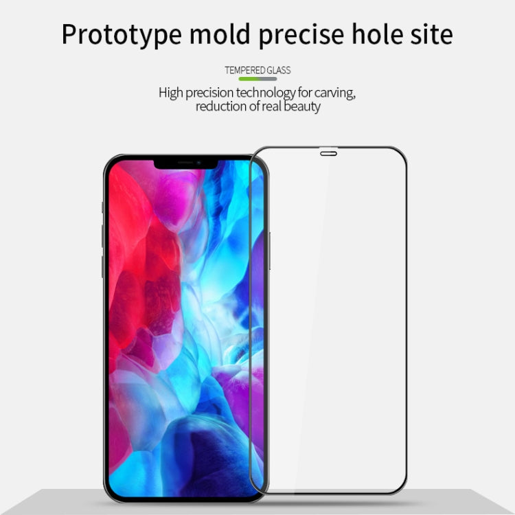 For iPhone 12 mini MOFI 9H 3D Explosion-proof Curved Screen Tempered Glass Film(Black) - iPhone 12 mini Tempered Glass by MOFI | Online Shopping South Africa | PMC TechLife