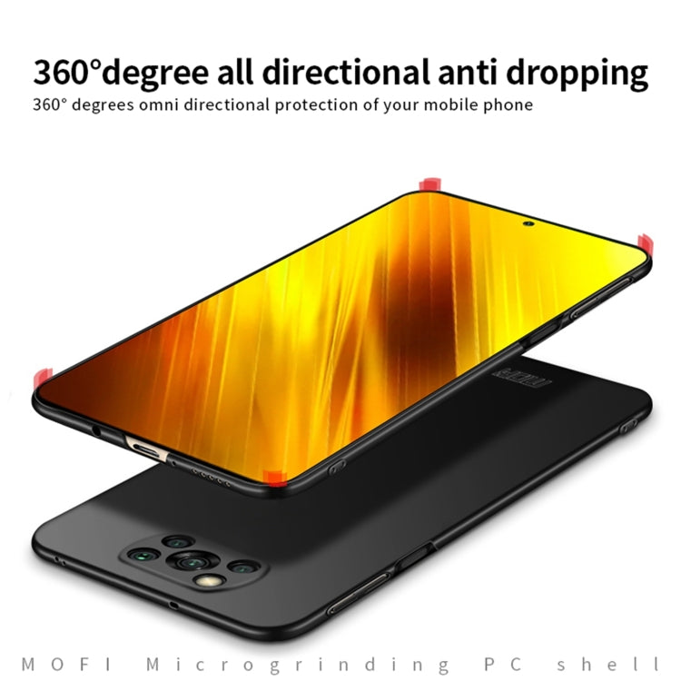 For Xiaomi POCO X3/X3 NFC MOFI Frosted PC Ultra-thin Hard Case(Blue) - Xiaomi Cases by MOFI | Online Shopping South Africa | PMC TechLife