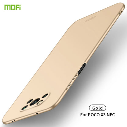 For Xiaomi POCO X3/X3 NFC MOFI Frosted PC Ultra-thin Hard Case(Gold) - Xiaomi Cases by MOFI | Online Shopping South Africa | PMC Jewellery