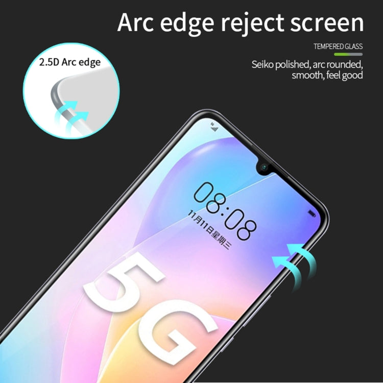 For Huawei Nova 8 SE MOFI 9H 2.5D Full Screen Tempered Glass Film(Black) - Huawei Tempered Glass by MOFI | Online Shopping South Africa | PMC Jewellery