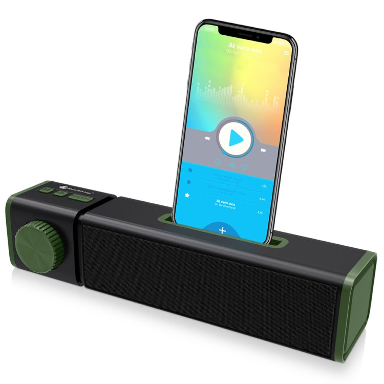 New Rixing NR4023 TWS Wireless Stereo Bluetooth Speaker, Support TF Card & MP3 & FM & Hands-free Call & 3.5mm AUX(Green) - Desktop Speaker by NewRixing | Online Shopping South Africa | PMC Jewellery | Buy Now Pay Later Mobicred