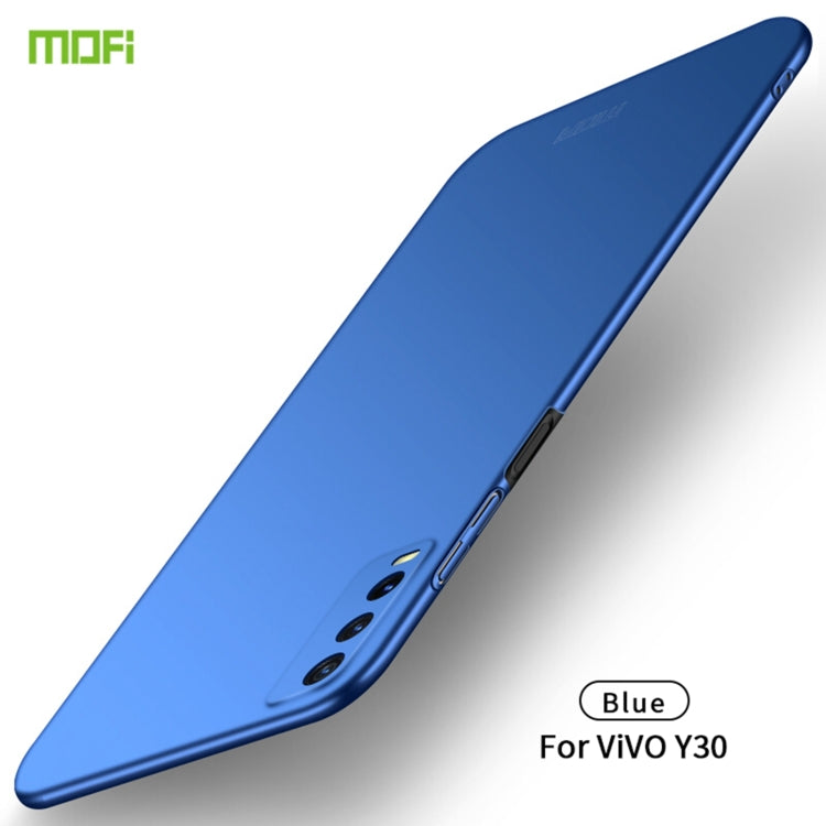 For vivo Y30 MOFI Frosted PC Ultra-thin Hard Case (Blue) - vivo Cases by MOFI | Online Shopping South Africa | PMC TechLife | Buy Now Pay Later Mobicred