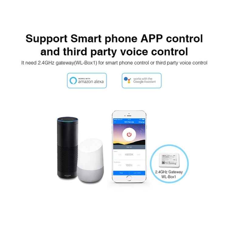 FUT017 6W Dual White LED Bulb 2.4GHZ RF Controllable Wifi Enabled CCT Adjustable Brightness Dimmable - Smart Light Bulbs by PMC TechLife | Online Shopping South Africa | PMC TechLife | Buy Now Pay Later Mobicred