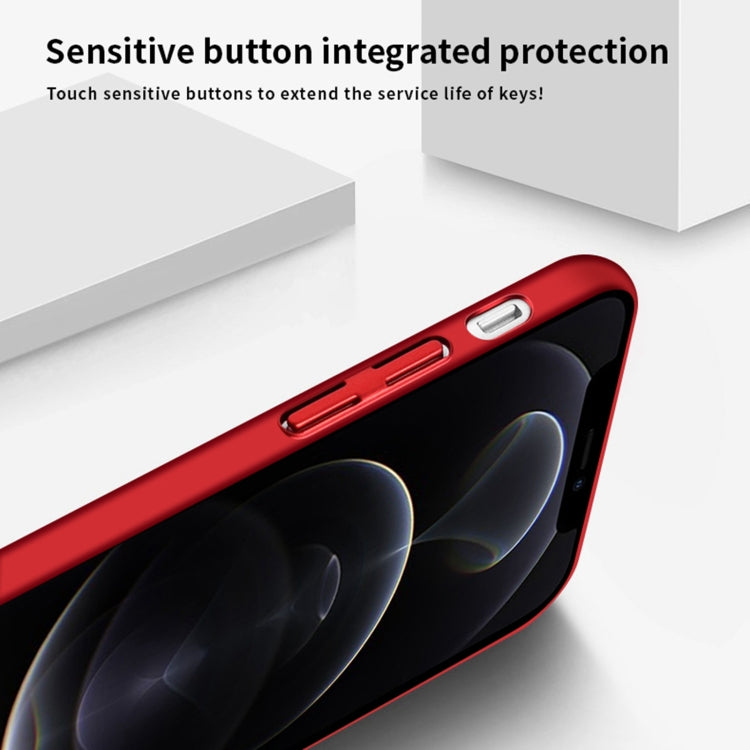 For iPhone 12 Pro Max MOFi Honeycomb Texture Breathable PC Shockproof Protective Back Cover Case(Red) - iPhone 12 Pro Max Cases by MOFI | Online Shopping South Africa | PMC TechLife