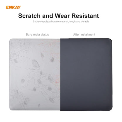 ENKAY 3 in 1 Matte Laptop Protective Case + EU Version TPU Keyboard Film + Anti-dust Plugs Set for MacBook Pro 13.3 inch A1706 / A1989 / A2159 (with Touch Bar)(Purple) - MacBook Pro Cases by ENKAY | Online Shopping South Africa | PMC Jewellery | Buy Now Pay Later Mobicred