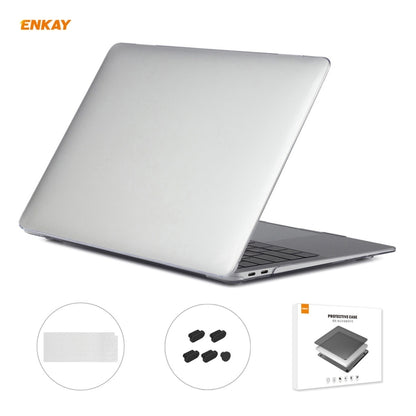 For MacBook Air 13.3 inch A2179 & A2337 2020 ENKAY 3 in 1 Crystal Laptop Protective Case + US Version TPU Keyboard Film + Anti-dust Plugs Set(Transparent) - MacBook Air Cases by WIWU | Online Shopping South Africa | PMC Jewellery | Buy Now Pay Later Mobicred