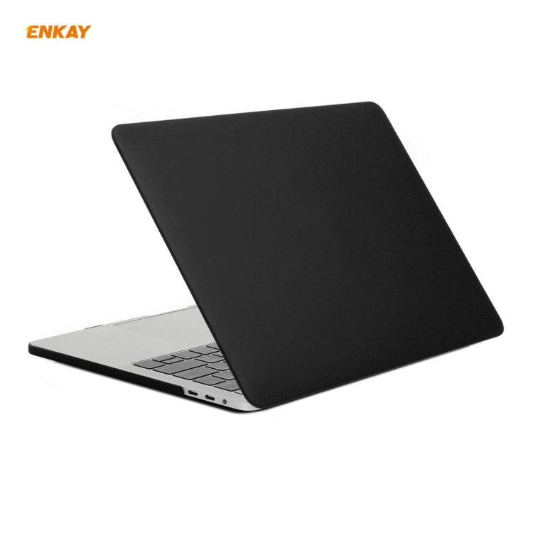 ENKAY 3 in 1 Matte Laptop Protective Case + US Version TPU Keyboard Film + Anti-dust Plugs Set for MacBook Pro 16 inch A2141 (with Touch Bar)(Black) - MacBook Pro Cases by ENKAY | Online Shopping South Africa | PMC Jewellery | Buy Now Pay Later Mobicred