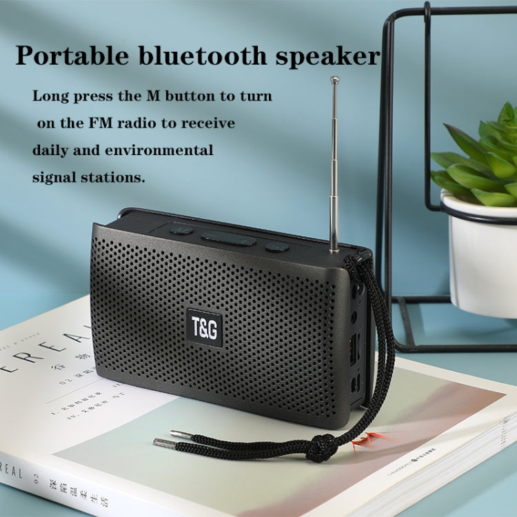 T&G TG282 Portable Bluetooth Speakers with Flashlight, Support TF Card / FM / 3.5mm AUX / U Disk / Hands-free Call(Black) - Desktop Speaker by T&G | Online Shopping South Africa | PMC Jewellery | Buy Now Pay Later Mobicred