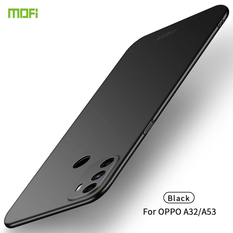 For OPPO A32 / A52 MOFI Frosted PC Ultra-thin Hard Case(Black) - free shipping - PMC TechLife - Order now!