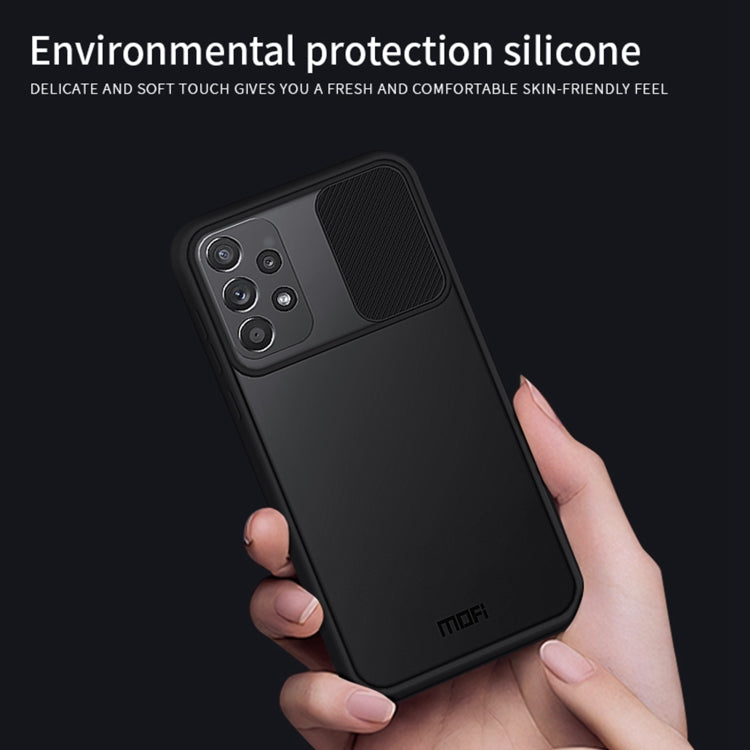 For Samsung Galaxy A72 5G / 4G MOFI Xing Dun Series Translucent Frosted PC + TPU Privacy Anti-glare Shockproof All-inclusive Protective Case(Blue) - Galaxy Phone Cases by MOFI | Online Shopping South Africa | PMC TechLife