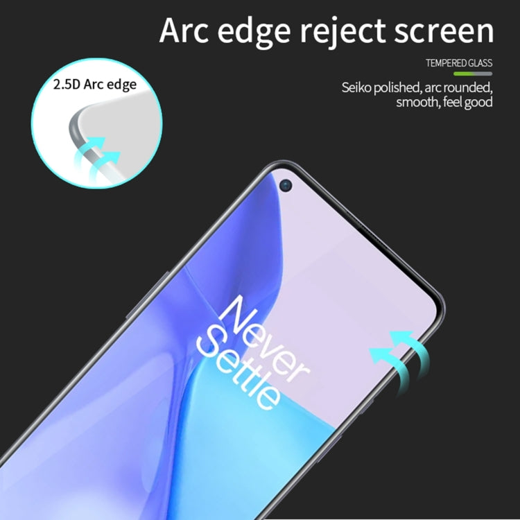 For OnePlus 9 MOFI 9H 2.5D Full Screen Tempered Glass Film(Black) - OnePlus Tempered Glass by MOFI | Online Shopping South Africa | PMC Jewellery