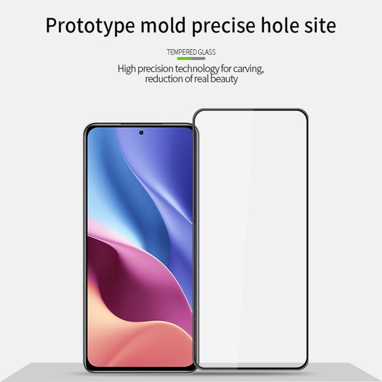 For Xiaomi Redmi K40 / K40 Pro MOFI 9H 3D Explosion-proof Curved Screen Tempered Glass Film(Black) -  by MOFI | Online Shopping South Africa | PMC Jewellery