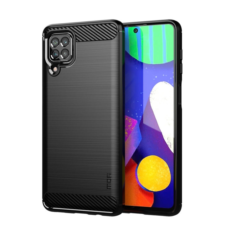 For Samsung Galaxy F62 / M62 MOFI Gentleness Series Brushed Texture Carbon Fiber Soft TPU Case(Black) - Galaxy Phone Cases by MOFI | Online Shopping South Africa | PMC Jewellery