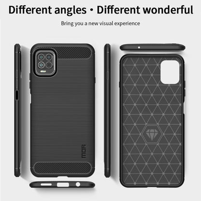 For Motorola Moto Edge S MOFI Gentleness Series Brushed Texture Carbon Fiber Soft TPU Case(Black) - Motorola Cases by MOFI | Online Shopping South Africa | PMC Jewellery