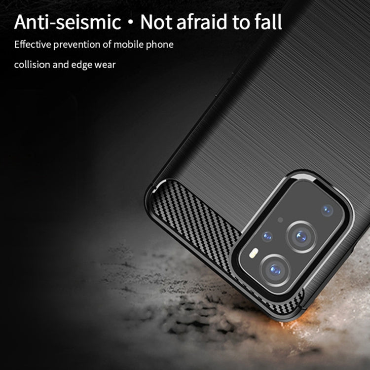 For OnePlus 9 MOFI Gentleness Series Brushed Texture Carbon Fiber Soft TPU Case(Black) - OnePlus Cases by MOFI | Online Shopping South Africa | PMC TechLife | Buy Now Pay Later Mobicred