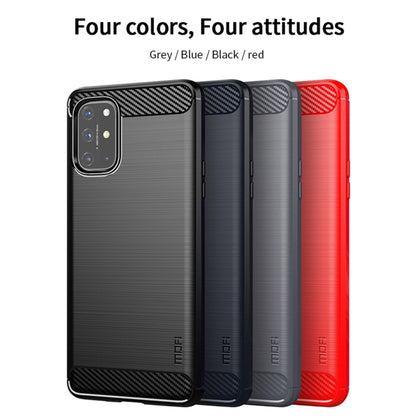 For OnePlus 8T MOFI Gentleness Series Brushed Texture Carbon Fiber Soft TPU Case(Black) - OnePlus Cases by MOFI | Online Shopping South Africa | PMC Jewellery