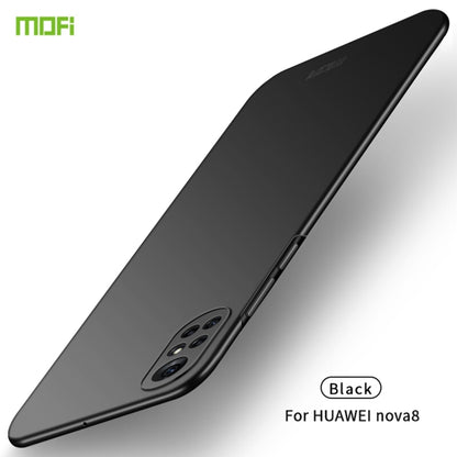 For Huawei Nova 8 MOFI Frosted PC Ultra-thin Hard Case(Black) - Huawei Cases by MOFI | Online Shopping South Africa | PMC Jewellery