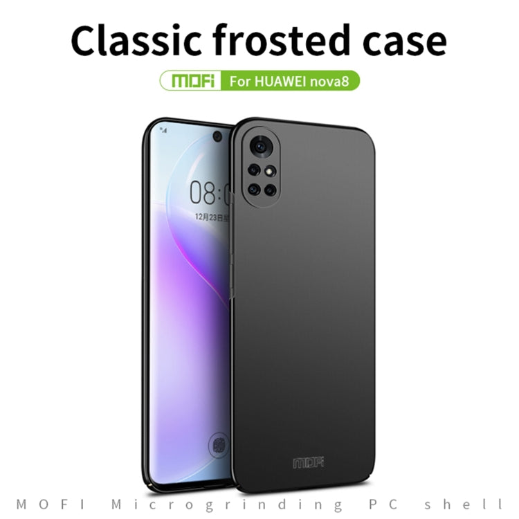 For Huawei Nova 8 MOFI Frosted PC Ultra-thin Hard Case(Rose Gold) - Huawei Cases by MOFI | Online Shopping South Africa | PMC Jewellery