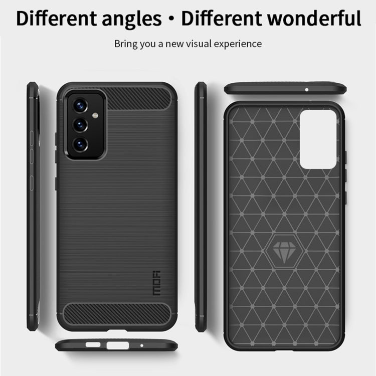 For Samsung Galaxy A82 / Quantum2 MOFI Gentleness Series Brushed Texture Carbon Fiber Soft TPU Case(Black) - Galaxy Phone Cases by MOFI | Online Shopping South Africa | PMC TechLife