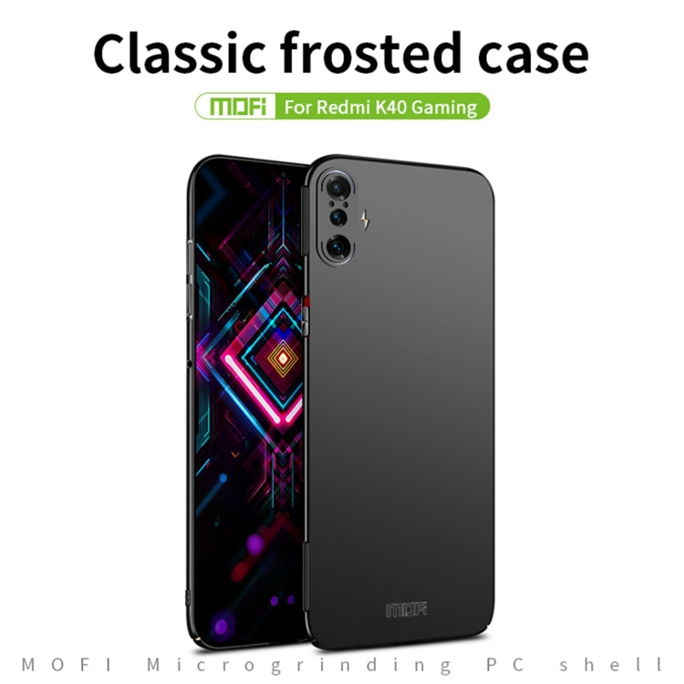 For Xiaomi Redmi K40 Gaming MOFI Frosted PC Ultra-thin Hard Case(Gold) - Xiaomi Cases by MOFI | Online Shopping South Africa | PMC TechLife | Buy Now Pay Later Mobicred