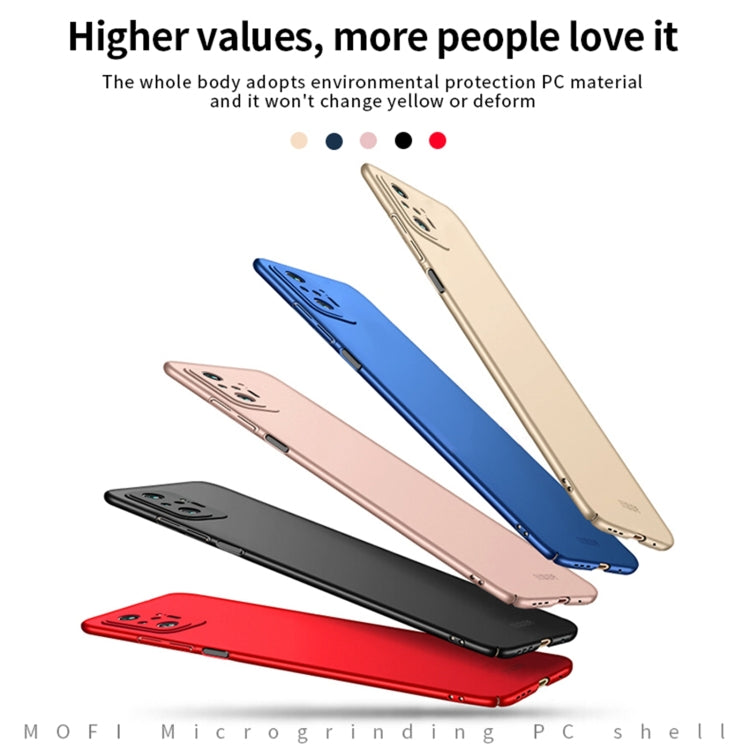 For Xiaomi Redmi Note10 Pro MOFI Frosted PC Ultra-thin Hard Case(Gold) - Xiaomi Cases by MOFI | Online Shopping South Africa | PMC TechLife | Buy Now Pay Later Mobicred