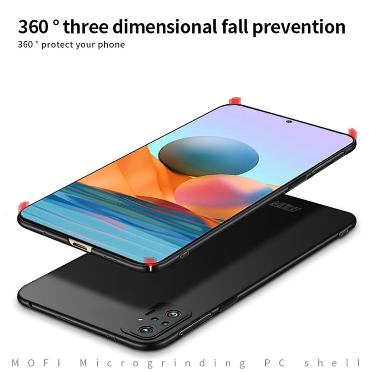 For Xiaomi Redmi Note10 Pro MOFI Frosted PC Ultra-thin Hard Case(Gold) - Xiaomi Cases by MOFI | Online Shopping South Africa | PMC TechLife | Buy Now Pay Later Mobicred