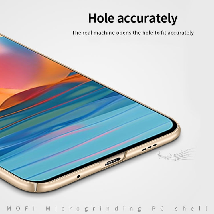 For Xiaomi Redmi Note10 Pro MOFI Frosted PC Ultra-thin Hard Case(Gold) - Xiaomi Cases by MOFI | Online Shopping South Africa | PMC TechLife | Buy Now Pay Later Mobicred