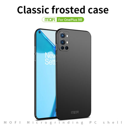 For OnePlus 9R MOFI Frosted PC Ultra-thin Hard Case(Black) - OnePlus Cases by MOFI | Online Shopping South Africa | PMC Jewellery