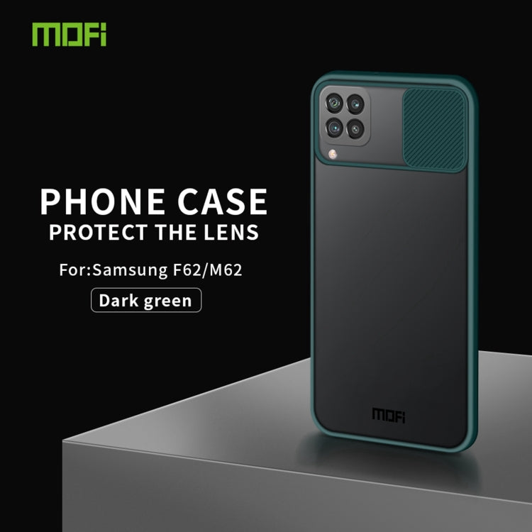 For Samsung Galaxy F62/M62 MOFI Xing Dun Series Translucent Frosted PC + TPU Privacy Anti-glare Shockproof All-inclusive Protective Case(Green) - Galaxy Phone Cases by MOFI | Online Shopping South Africa | PMC Jewellery