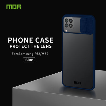 For Samsung Galaxy F62/M62 MOFI Xing Dun Series Translucent Frosted PC + TPU Privacy Anti-glare Shockproof All-inclusive Protective Case(Blue) - Galaxy Phone Cases by MOFI | Online Shopping South Africa | PMC Jewellery