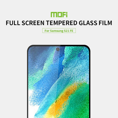 For Samsung Galaxy S21 FE MOFI 9H 2.5D Full Screen Tempered Glass Film(Black) - Galaxy Tempered Glass by MOFI | Online Shopping South Africa | PMC Jewellery