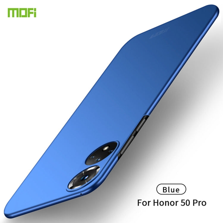 For Honor 50 Pro MOFI Frosted PC Ultra-thin Hard Case(Blue) - Honor Cases by MOFI | Online Shopping South Africa | PMC Jewellery