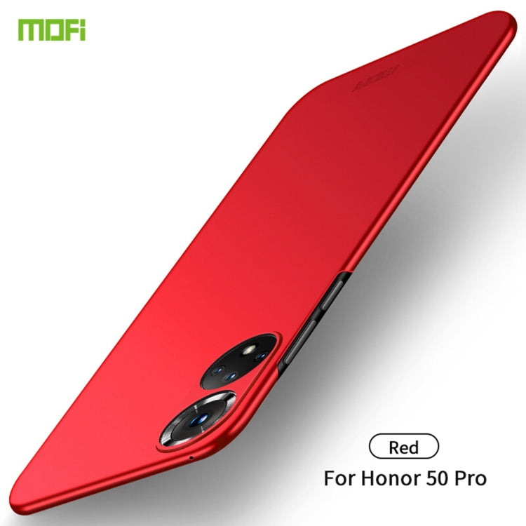 For Honor 50 Pro MOFI Frosted PC Ultra-thin Hard Case(Red) - Honor Cases by MOFI | Online Shopping South Africa | PMC TechLife | Buy Now Pay Later Mobicred