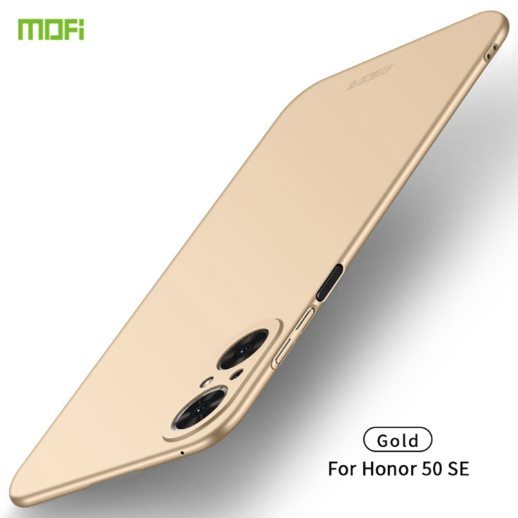 For Honor 50 SE MOFI Frosted PC Ultra-thin Hard Case(Gold) - Honor Cases by MOFI | Online Shopping South Africa | PMC TechLife
