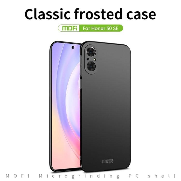 For Honor 50 SE MOFI Frosted PC Ultra-thin Hard Case(Gold) - Honor Cases by MOFI | Online Shopping South Africa | PMC TechLife