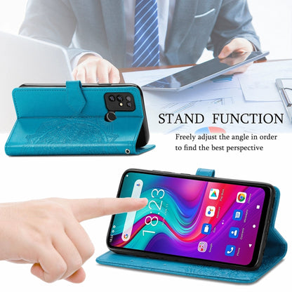 For Doogee X96 Pro Mandala Flower Embossed Horizontal Flip Leather Case with Holder & Three Card Slots & Wallet & Lanyard(Blue) - More Brand by PMC Jewellery | Online Shopping South Africa | PMC Jewellery | Buy Now Pay Later Mobicred