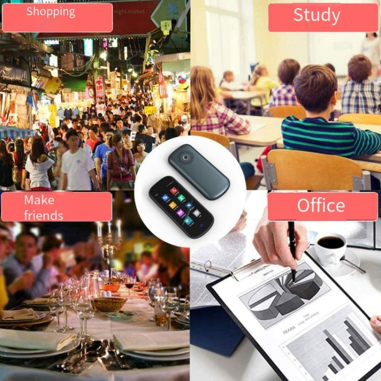 V12 4G Smart Voice Photo Scan Translator 4.0 Inch Touch Screen Wifi, Support Multi-language Offline Portable Translator -  by PMC Jewellery | Online Shopping South Africa | PMC Jewellery | Buy Now Pay Later Mobicred