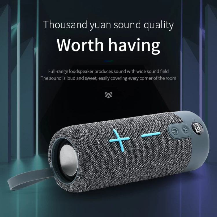 T&G TG619 Portable Bluetooth Wireless Speaker Waterproof Outdoor Bass Subwoofer Support AUX TF USB(Peacock Blue) - Desktop Speaker by T&G | Online Shopping South Africa | PMC Jewellery | Buy Now Pay Later Mobicred