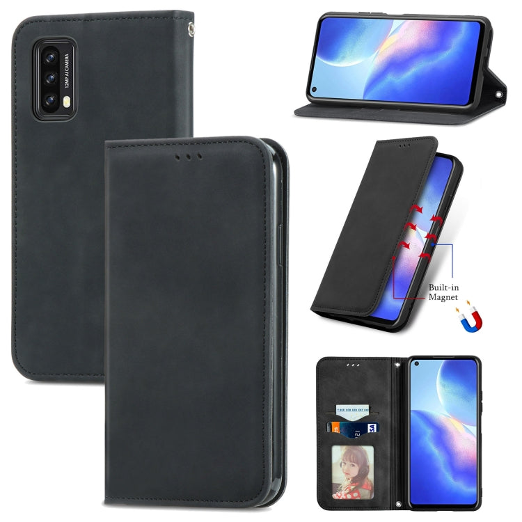For Blackview A90 Retro Skin Feel Business Magnetic Horizontal Flip Leather Case with Holder & Card Slots & Wallet & Photo Frame(Black) - More Brand by PMC Jewellery | Online Shopping South Africa | PMC Jewellery | Buy Now Pay Later Mobicred