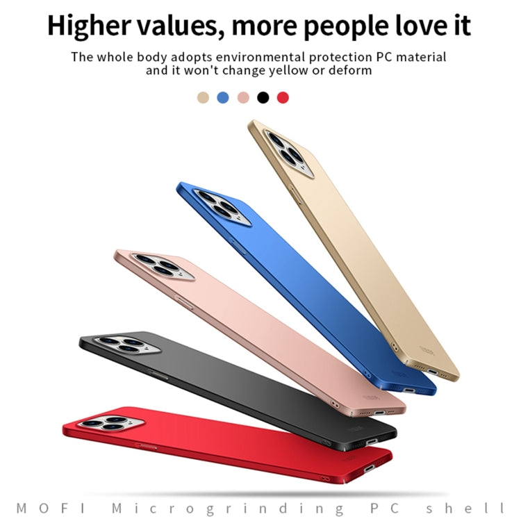 For iPhone 13 Pro MOFI Frosted PC Ultra-thin Hard Case(Blue) - iPhone 13 Pro Cases by MOFI | Online Shopping South Africa | PMC Jewellery