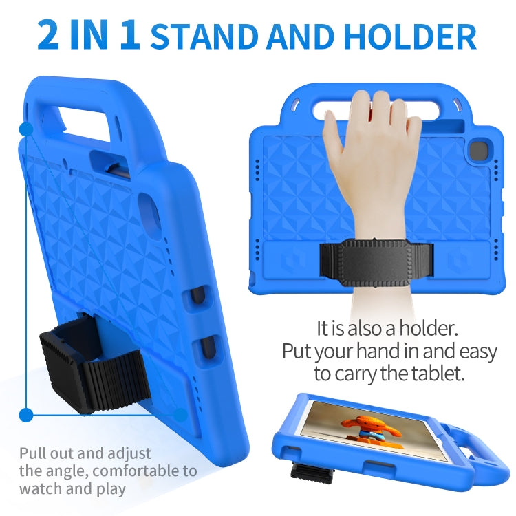 For Lenovo Tab M10 Plus TB-X606 10.3 Diamond Series EVA Anti-Fall Shockproof Sleeve Protective Shell Case with Holder & Strap(Rose Red) - Lenovo by PMC TechLife | Online Shopping South Africa | PMC TechLife | Buy Now Pay Later Mobicred
