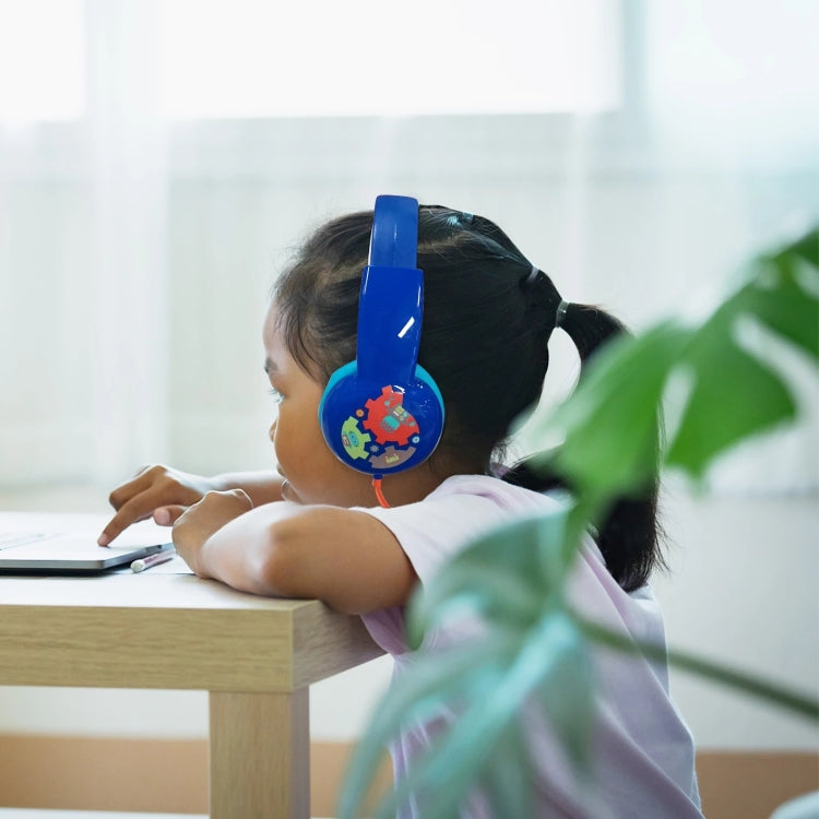 KID101 Portable Cute Children Learning Wired Headphone(Pink Green) - Multimedia Headset by PMC TechLife | Online Shopping South Africa | PMC TechLife | Buy Now Pay Later Mobicred