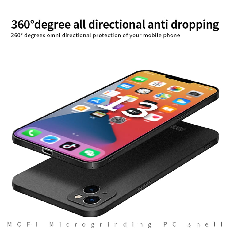 For iPhone 13 mini MOFI Fandun Series Frosted PC Ultra-thin All-inclusive Protective Case (Black) - free shipping - PMC TechLife - Order now!
