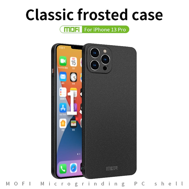 For iPhone 13 Pro MOFI Fandun Series Frosted PC Ultra-thin All-inclusive Protective Case (Black) - iPhone 13 Pro Cases by MOFI | Online Shopping South Africa | PMC Jewellery