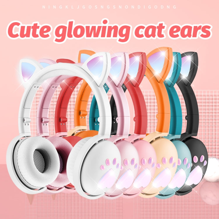 BK9 HiFi 7.1 Surround Sound Cat Claw Luminous Cat Ear Bluetooth Gaming Headset with Mic(Red) - Multimedia Headset by PMC Jewellery | Online Shopping South Africa | PMC Jewellery | Buy Now Pay Later Mobicred