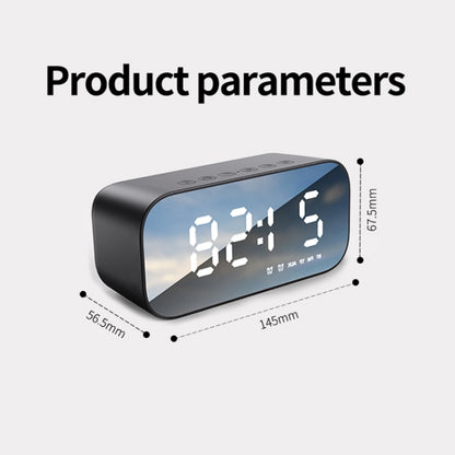 AEC BT518 Portable Wireless Bluetooth Speaker LED Alarm Clock Support AUX / TF Card / FM - Desktop Speaker by AEC | Online Shopping South Africa | PMC Jewellery | Buy Now Pay Later Mobicred