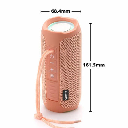 T&G TG227 Outdoor Portable Waterproof Bluetooth Music Speaker with LED Support FM / TF / USB(Gray) - Desktop Speaker by T&G | Online Shopping South Africa | PMC Jewellery | Buy Now Pay Later Mobicred